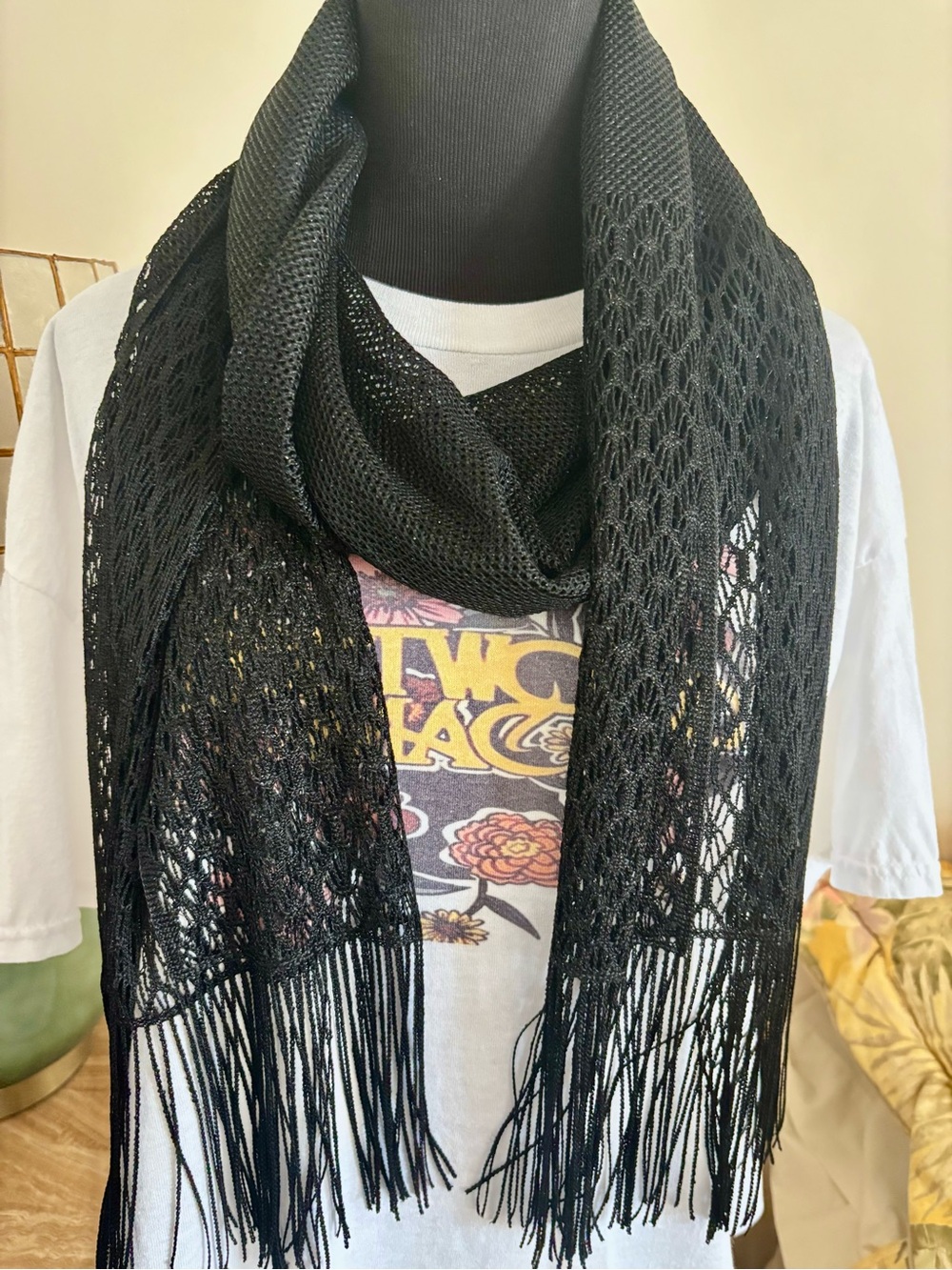 Black Pashmina Wrap